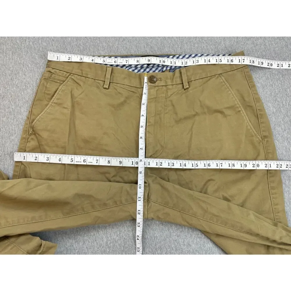 Banana Republic Pants Mens 34 x 34 Khaki Kentfield Chino Flat Front Straight Fit